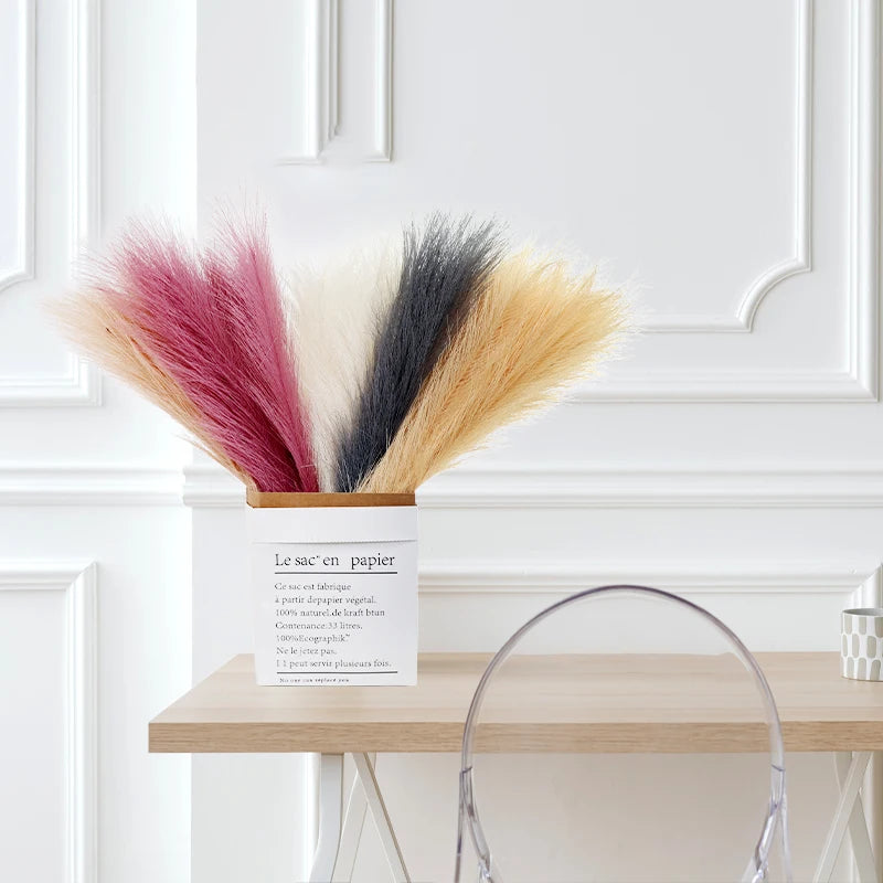 Artificial Pampas Grass Flower Bouquet for Home & Wedding Decoration