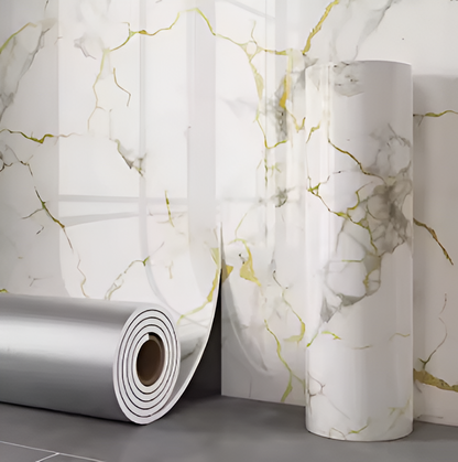 Thick Foam Marble Wallpaper – Soft Texture, Lasting Elegance