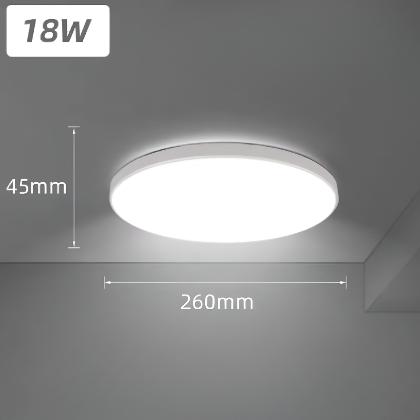 Moderne LED-plafondlamp – Slank, helder en waterdicht ontwerp