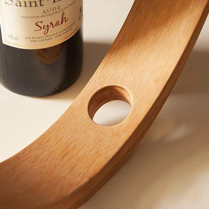 Gravity Bamboo Wine Holder