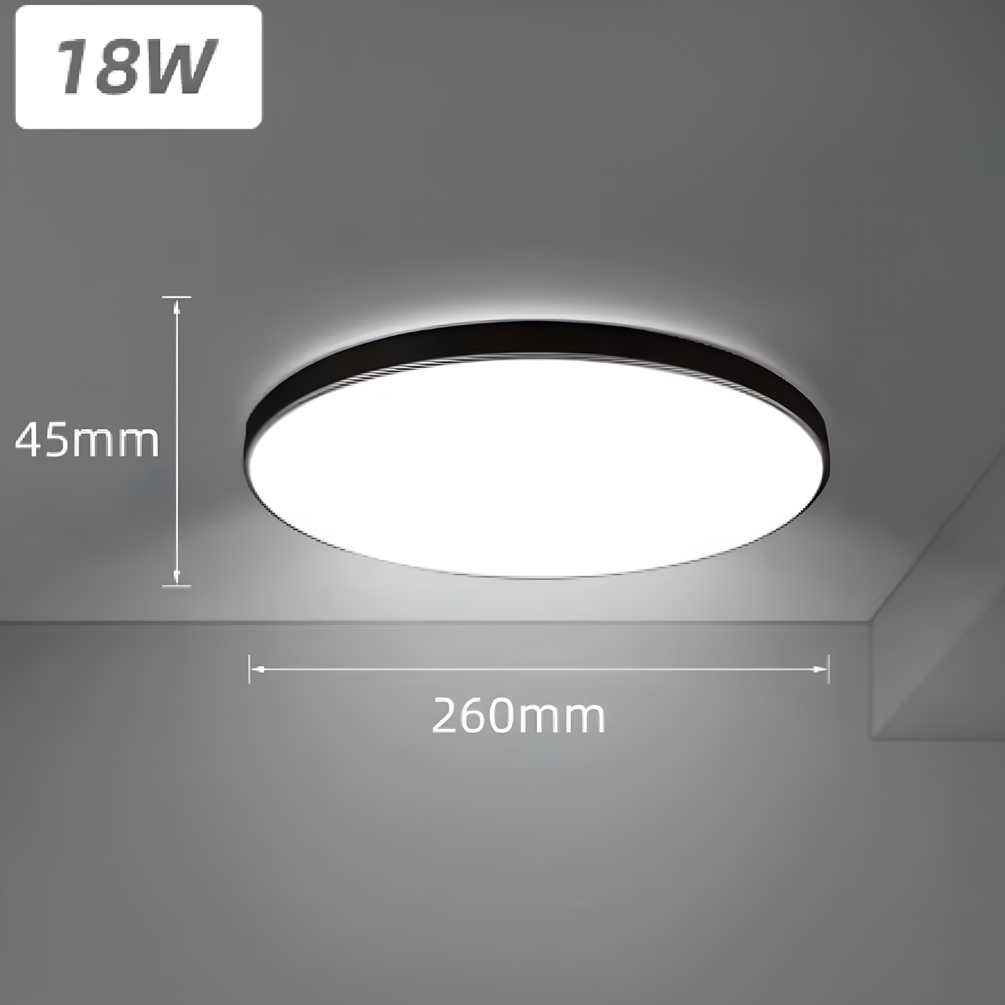 Moderne LED-plafondlamp – Slank, helder en waterdicht ontwerp