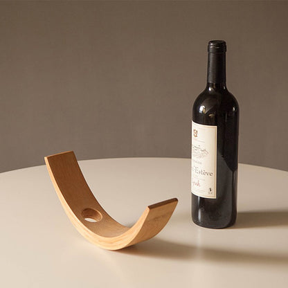 Gravity Bamboo Wine Holder