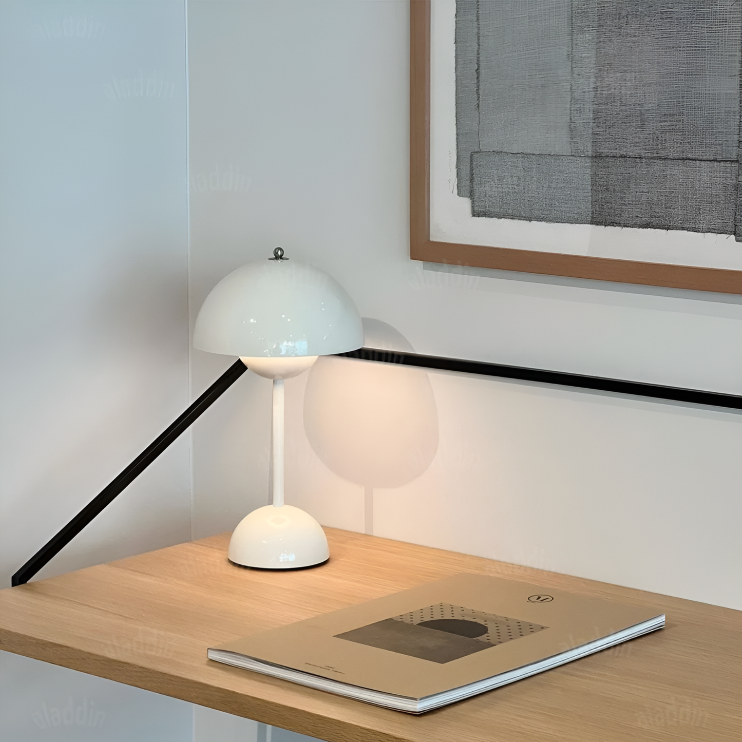 Oplaadbare tafellamp in de vorm van een bloemknop – Zachte, bloeiende gloed voor rustige, moderne ruimtes