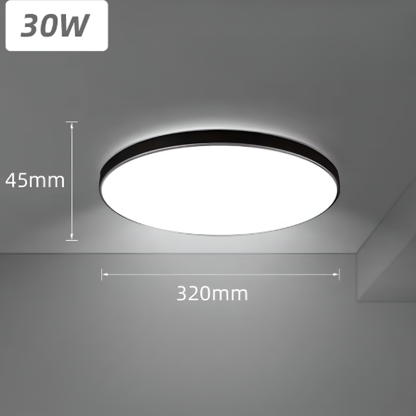 Moderne LED-plafondlamp – Slank, helder en waterdicht ontwerp