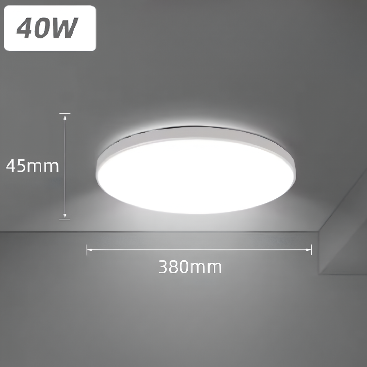 Moderne LED-plafondlamp – Slank, helder en waterdicht ontwerp