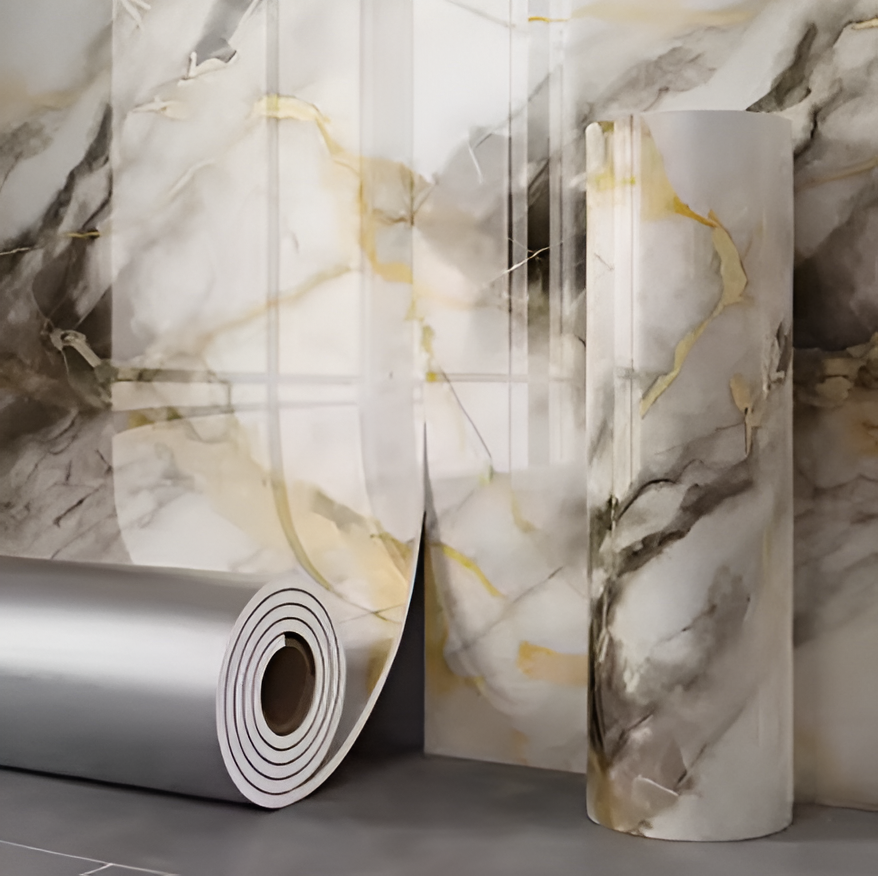 Thick Foam Marble Wallpaper – Soft Texture, Lasting Elegance