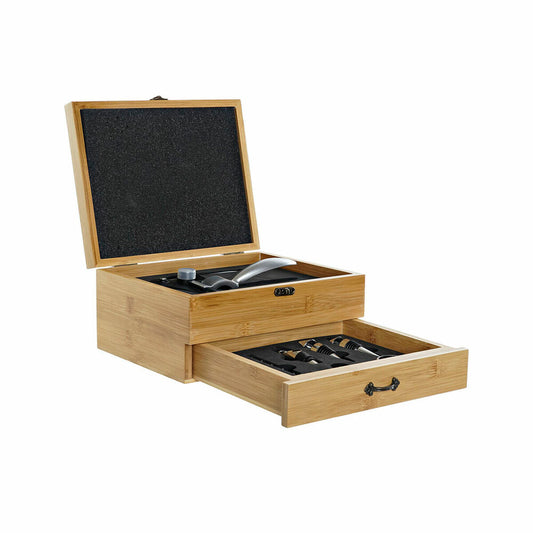 Wine Accessories Set — Bamboo & Stainless Steel