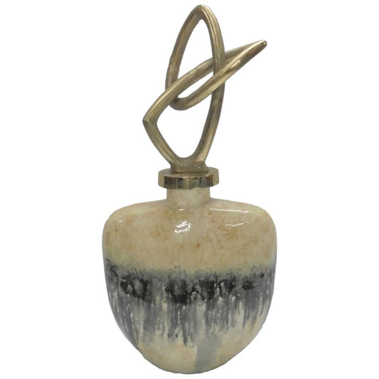 Modern Crystal Vase — Aluminium & Glass Elegance