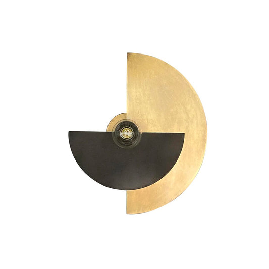 DKD Home Decor Wall Lamp — Black & Gold Iron