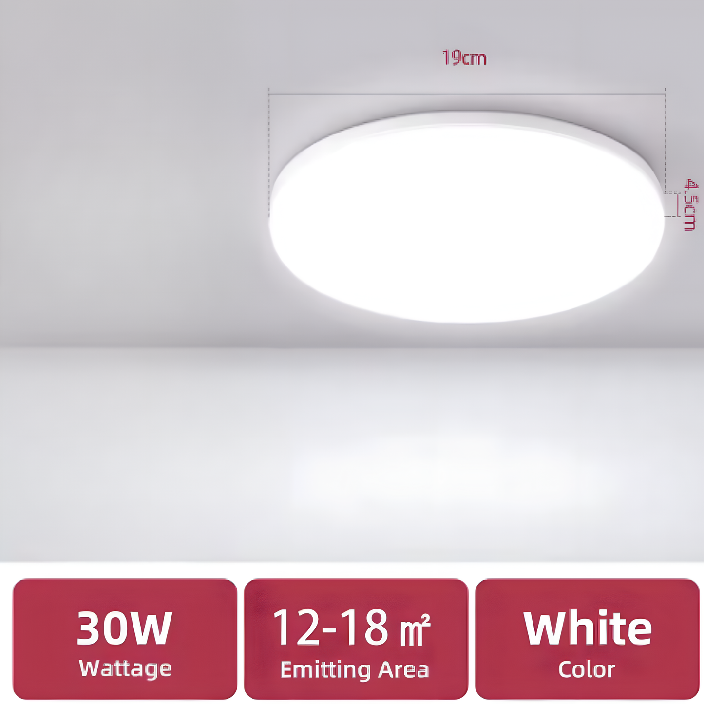 Moderne LED-plafondlamp – Slank, helder en waterdicht ontwerp