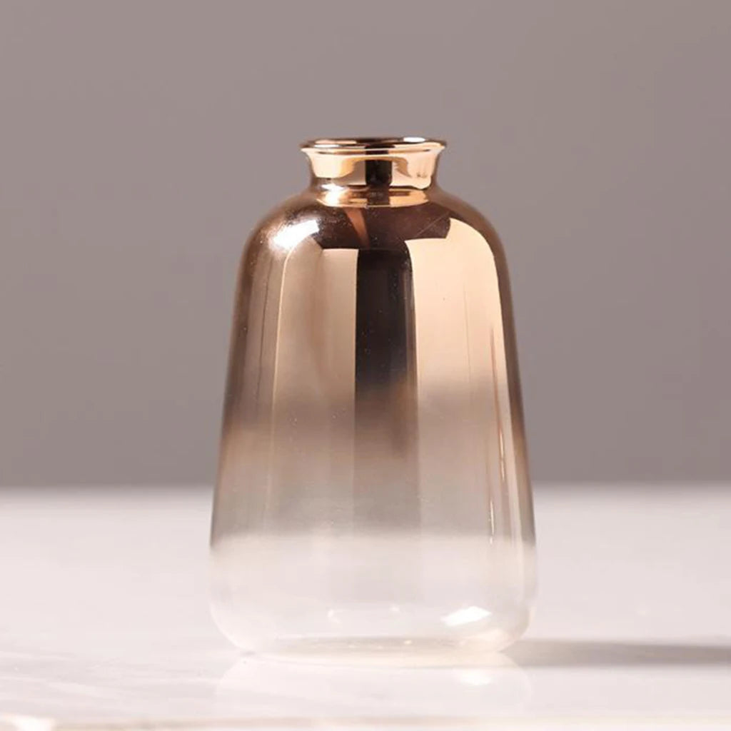 Transparent Glass Vase with Dried Pampas Grass – Light, form, and quiet simplicity