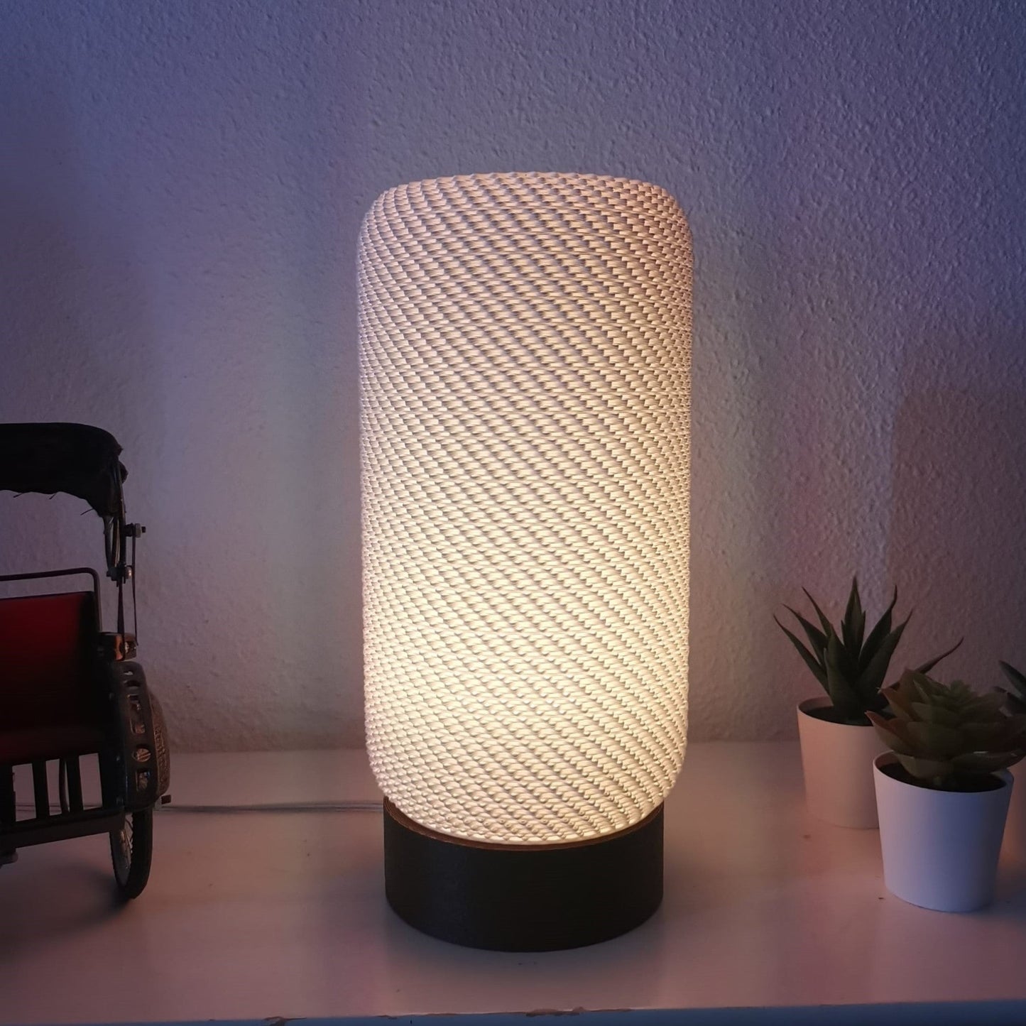 Haloform Table Lamp — Sculptural Light in Motion