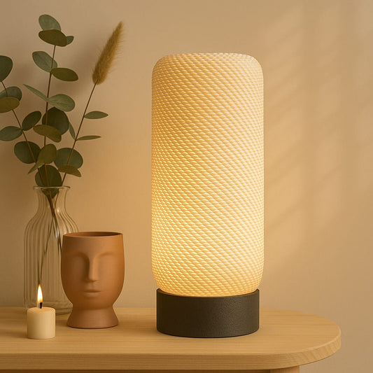 Haloform Table Lamp — Sculptural Light in Motion