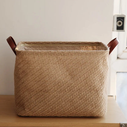 Cotton Rope & Jute Storage Basket – Natural texture for calm, collected spaces