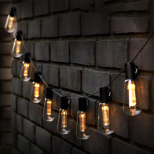 Solar Edison String Lights – Timeless glow for gardens, patios, and gatherings