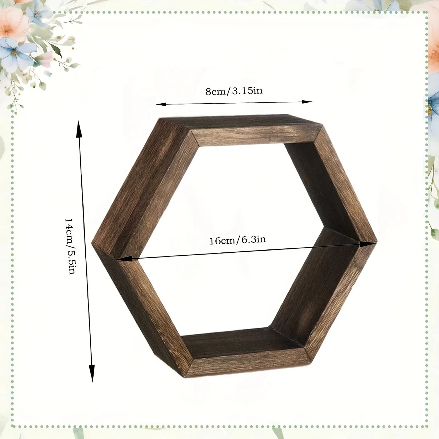 Hexagon Floating Wall Shelf – Quiet symmetry for thoughtful spaces
