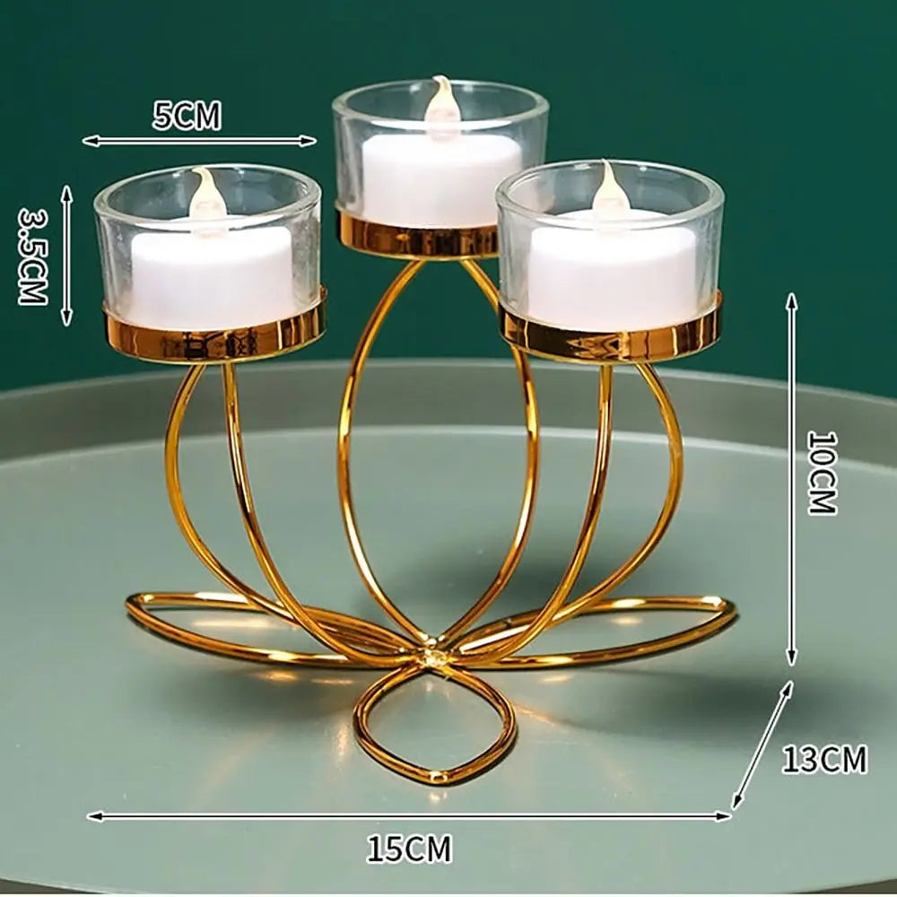 Metal Candlestick Holder – Golden light for quiet, graceful moments