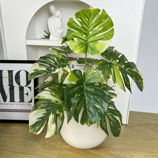 Artificial Monstera Plant - Potted Indoor Decor for Home and Office