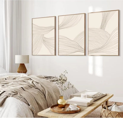 Modern Abstract Wall Art Set – Calm geometry in soft, timeless tones