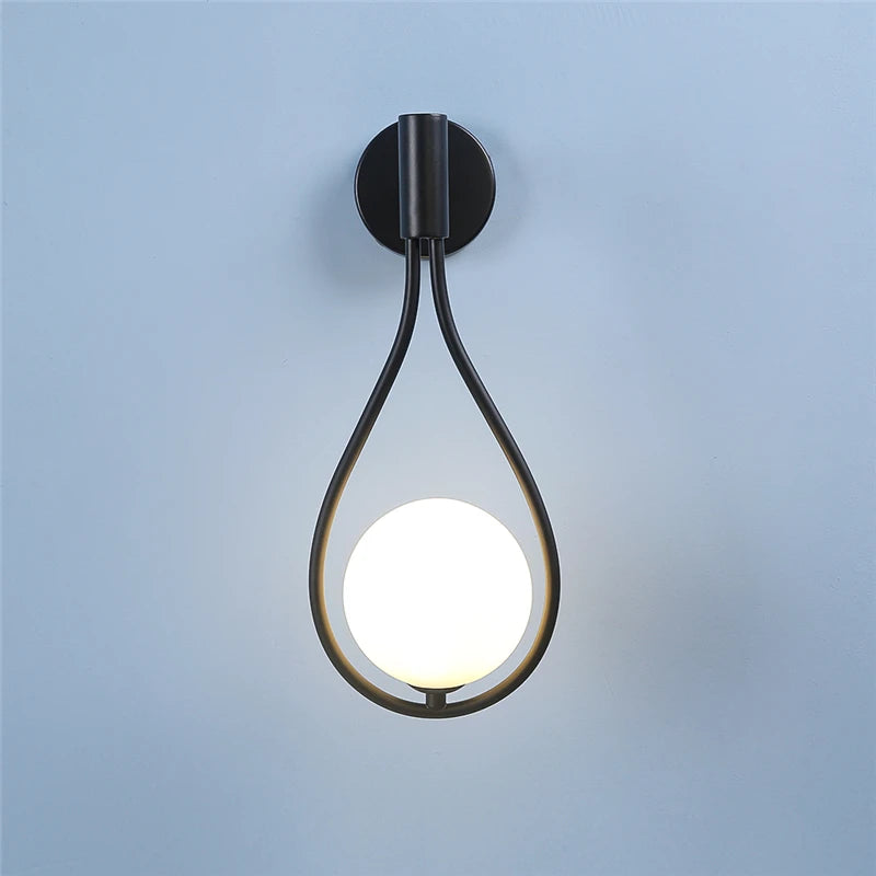 Nordic Gold Globe Wall Lamp – Gentle light for modern interiors