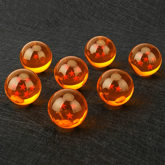 7Pcs/Set Dragon Ball Z 7 Stars Orange Crystal Ball Anime Figure Toys