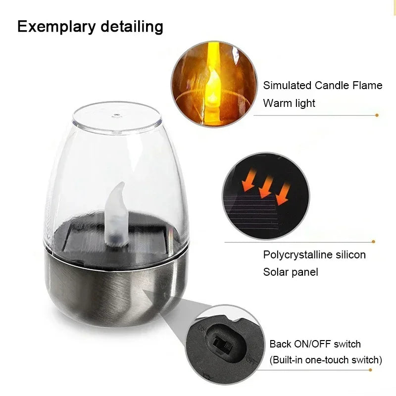 Solar Candle Lamp – Light gathered by day, peace returned by night