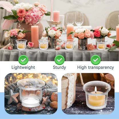 Clear Glass Tealight Holders – Light made simple and pure