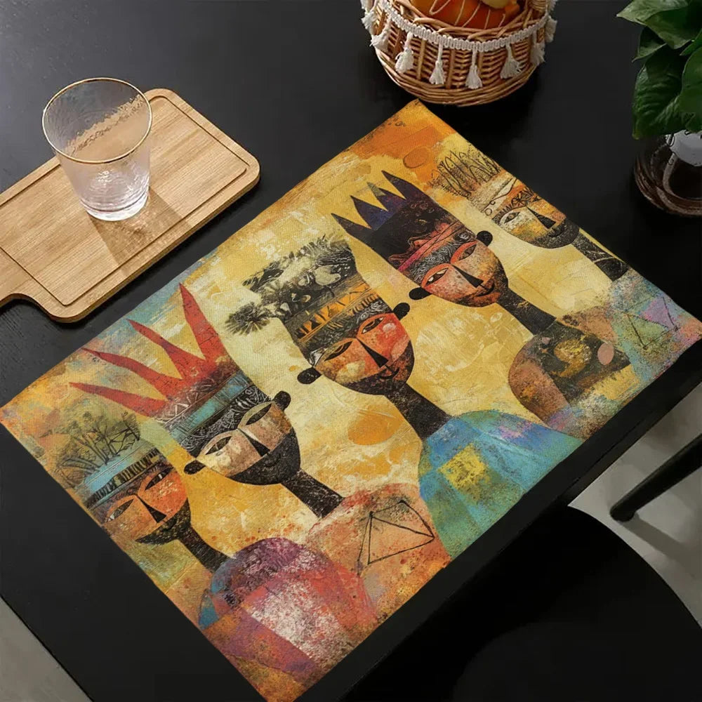 Faces of Africa Placemats – Artful dining, inspired by heritage