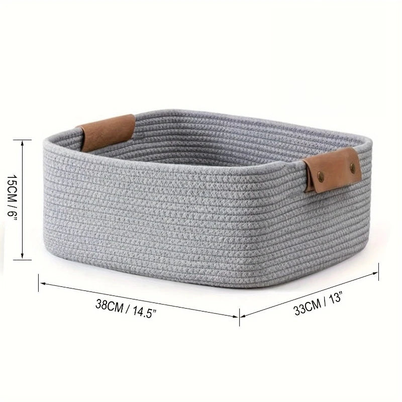 Cotton Rope Storage Basket – Quiet order in soft form