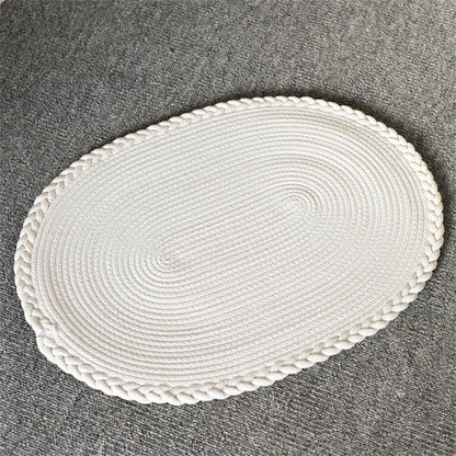 Hand-Woven Jute & Cotton Floor Mat – Natural texture, quiet simplicity for every room