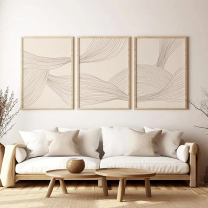 Modern Abstract Wall Art Set – Calm geometry in soft, timeless tones