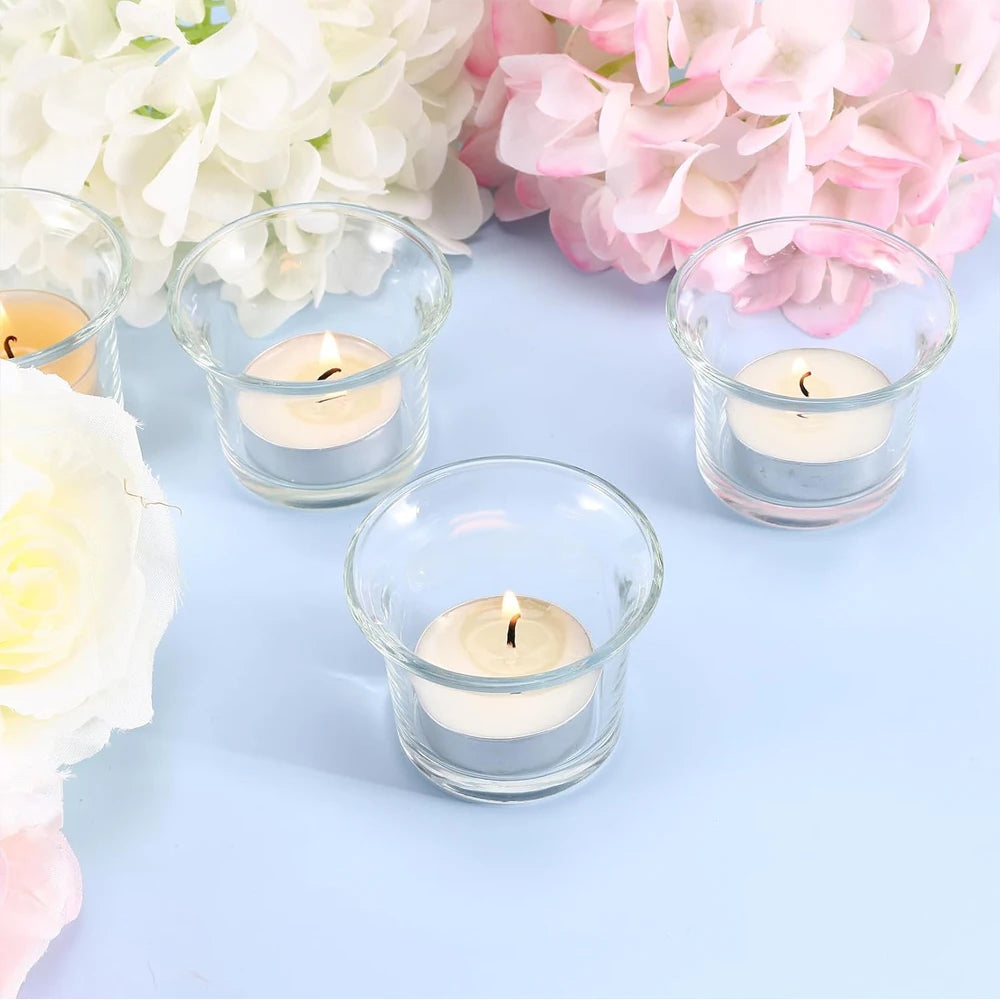 Clear Glass Tealight Holders – Light made simple and pure