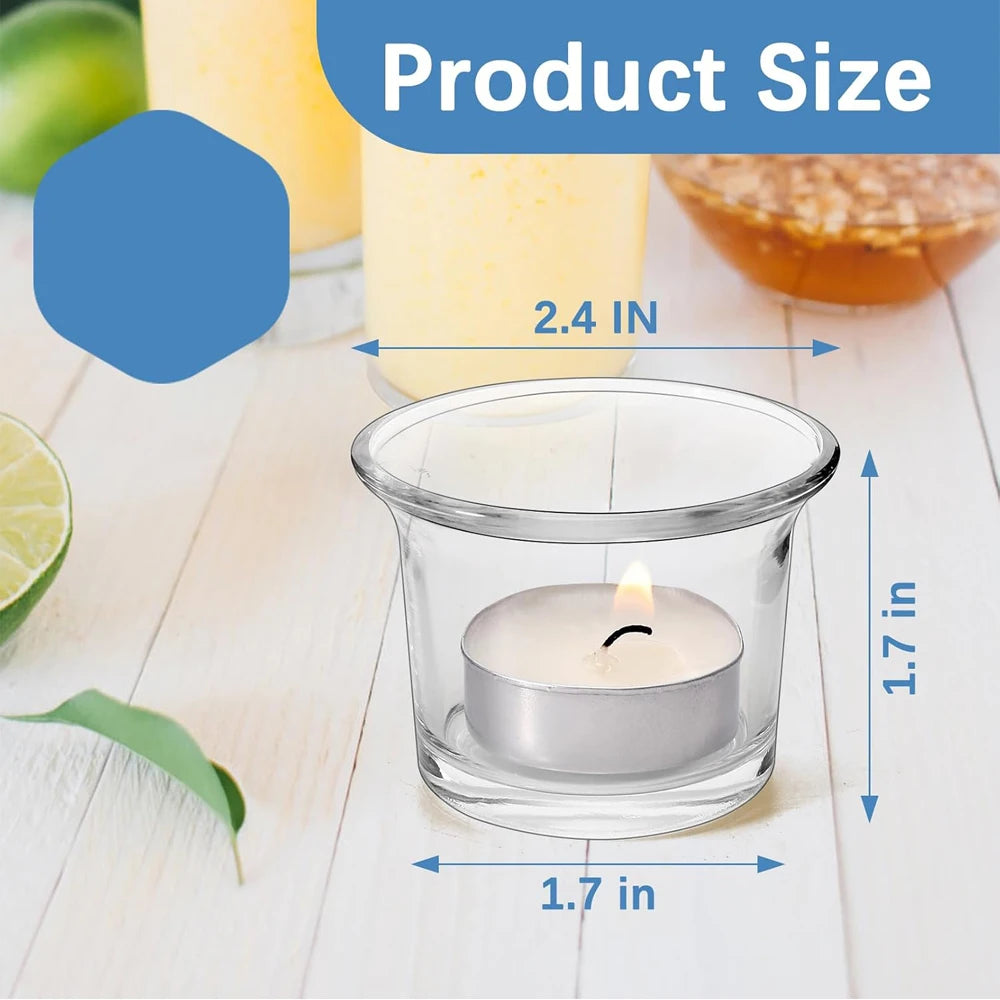 Clear Glass Tealight Holders – Light made simple and pure