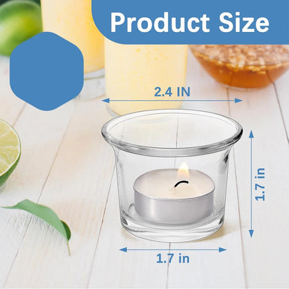 Clear Glass Tealight Holders – Light made simple and pure