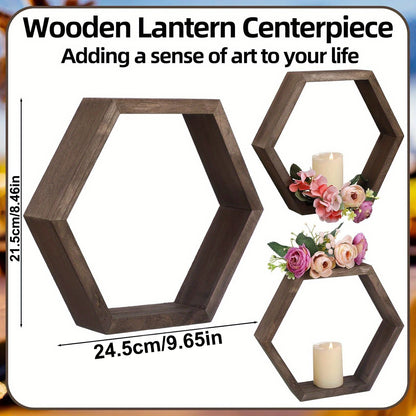 Hexagon Floating Wall Shelf – Quiet symmetry for thoughtful spaces