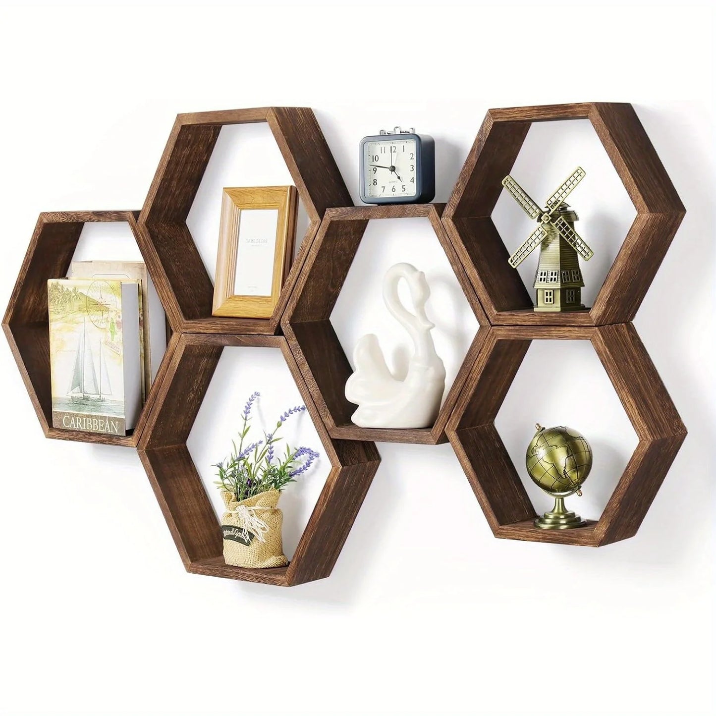 Hexagon Floating Wall Shelf – Quiet symmetry for thoughtful spaces