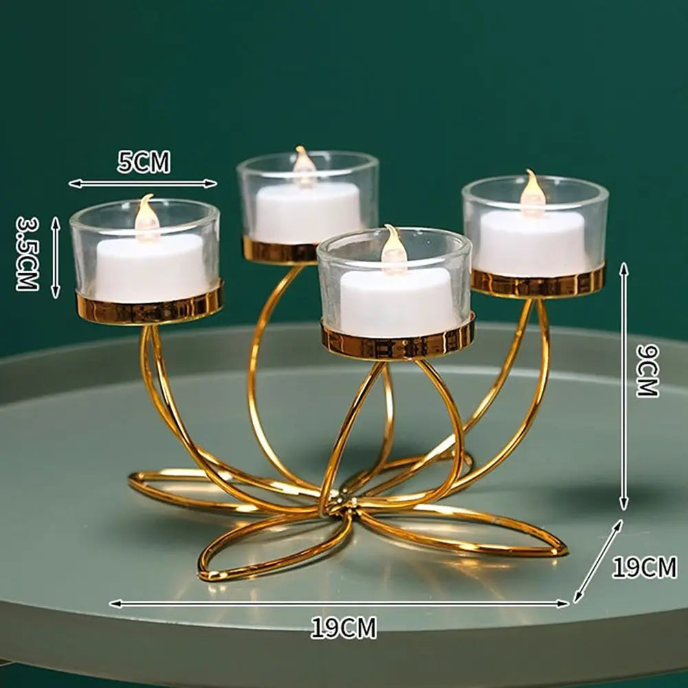 Metal Candlestick Holder – Golden light for quiet, graceful moments