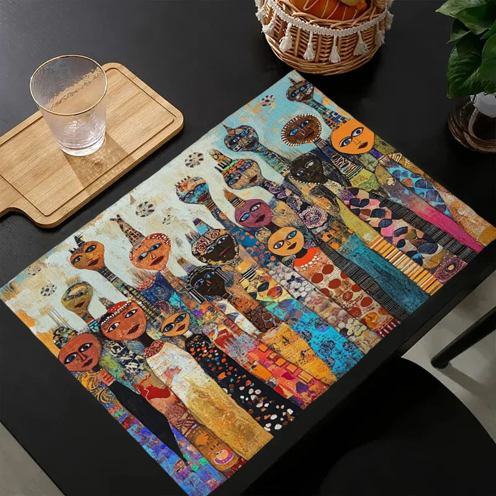 Faces of Africa Placemats – Artful dining, inspired by heritage