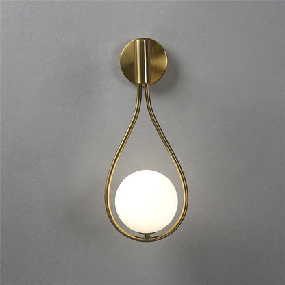 Nordic Gold Globe Wall Lamp – Gentle light for modern interiors