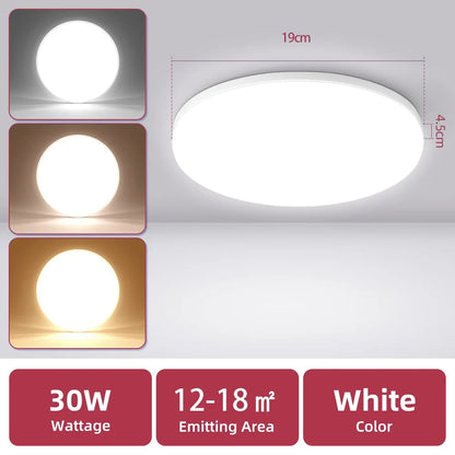 Modern LED Ceiling Lamp – Slim, Bright & Waterproof Design