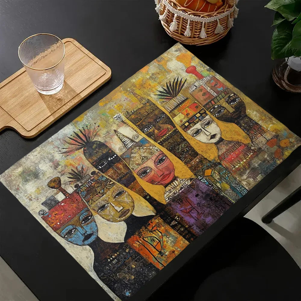 Faces of Africa Placemats – Artful dining, inspired by heritage