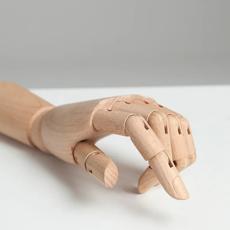 Wooden Rotatable Joint Hand Model