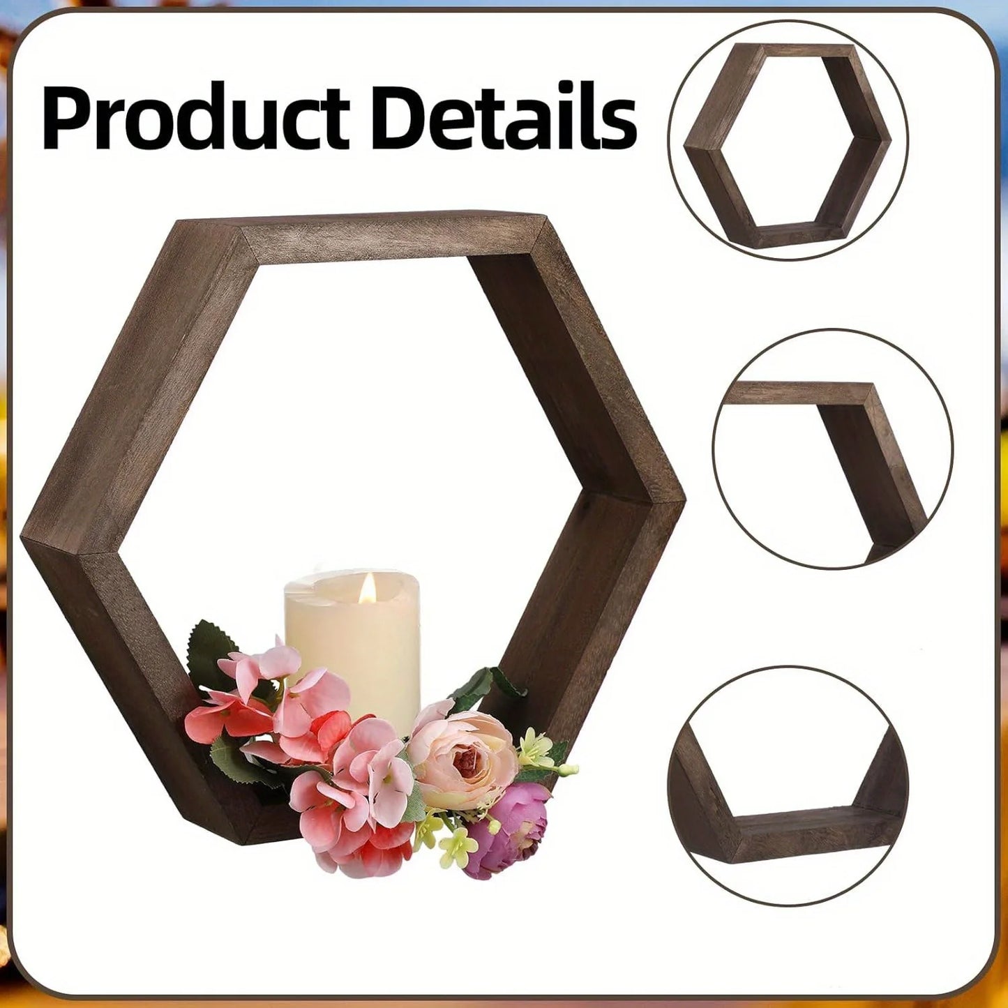 Hexagon Floating Wall Shelf – Quiet symmetry for thoughtful spaces