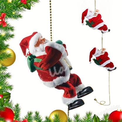 Climbing Santa Ornament – A playful touch of holiday cheer