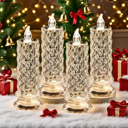 Rose LED Flameless Candle – Warm Glow, Endless Romance