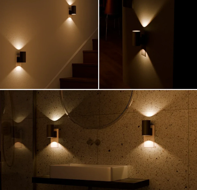 Cylindrical Plug-In LED Night Light - Soft ambient glow for calm, cozy evenings