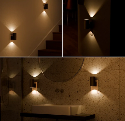 Cylindrical Plug-In LED Night Light - Soft ambient glow for calm, cozy evenings