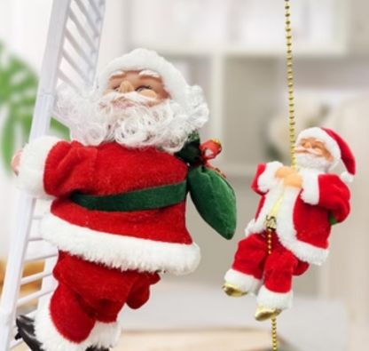 Climbing Santa Ornament – A playful touch of holiday cheer