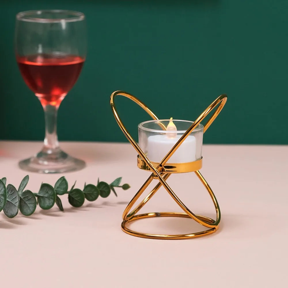 Metal Candlestick Holder – Golden light for quiet, graceful moments