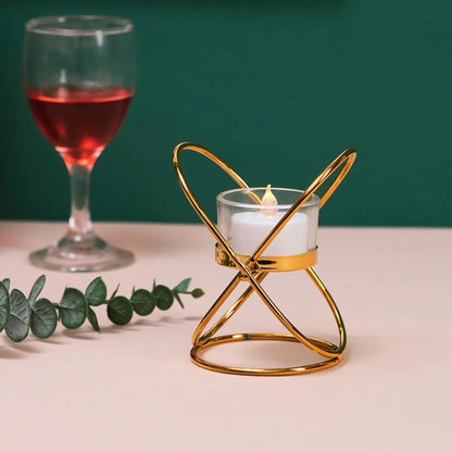 Metal Candlestick Holder – Golden light for quiet, graceful moments